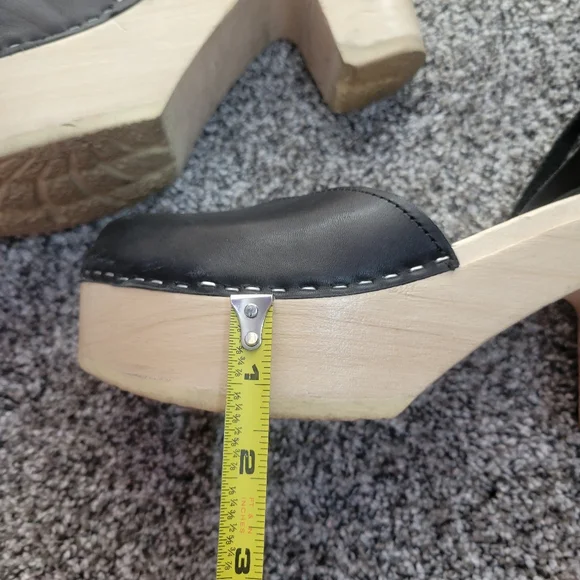 Loeffler Randall X Sven chunky platform wood clogs - Picture 14 of 16